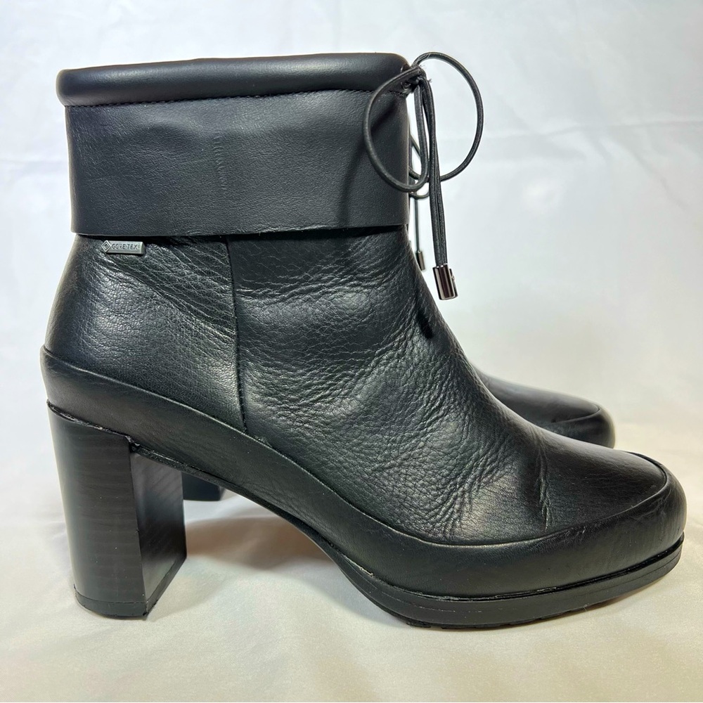 🎉HP🎉 Clarks London Rain Gore-tex Waterproof Leather Ankle Boots Booties SZ 6.5